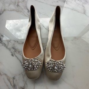 Badgley mischka Pippa Ballet Flat Evening Shoe (ivory)